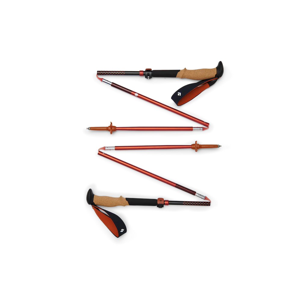 Black Diamond Pursuit FLZ Trekking Poles in black-octane