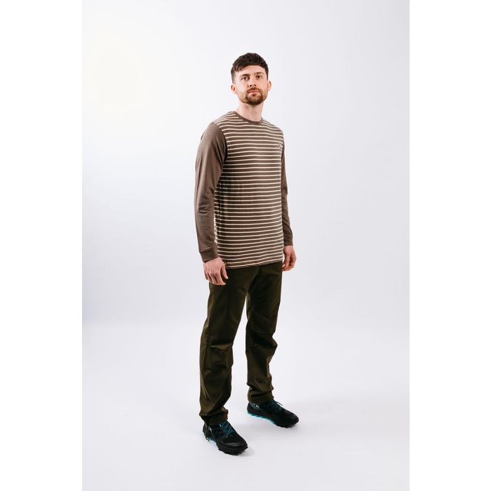 Moon Striped Long Sleeve Tech T-Shirt - Men's