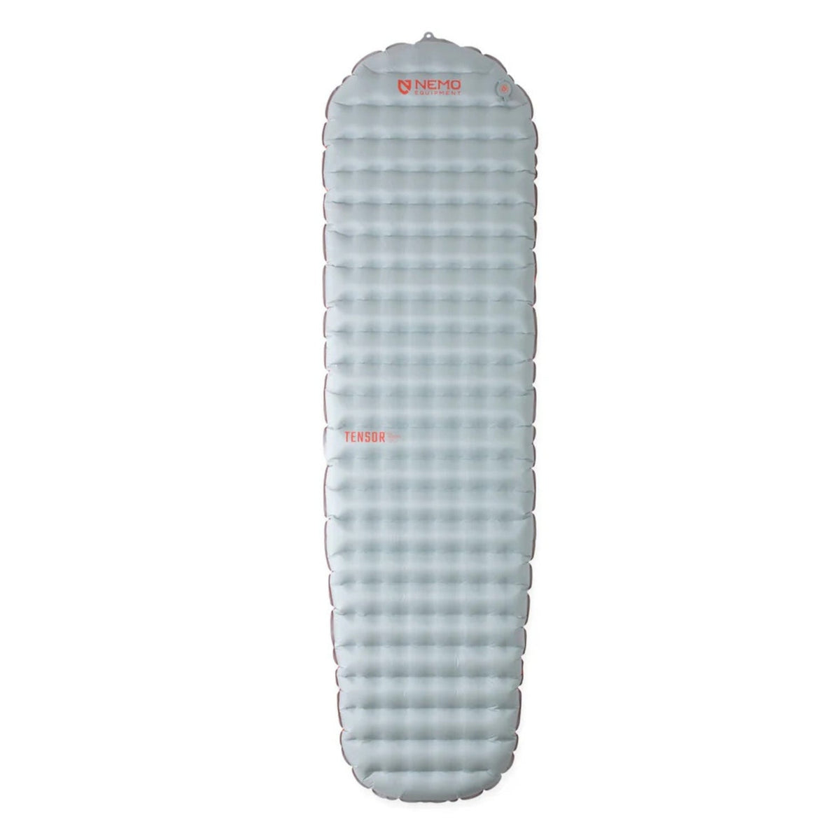 Inflatable camping mattress with NEMO branding on a white background