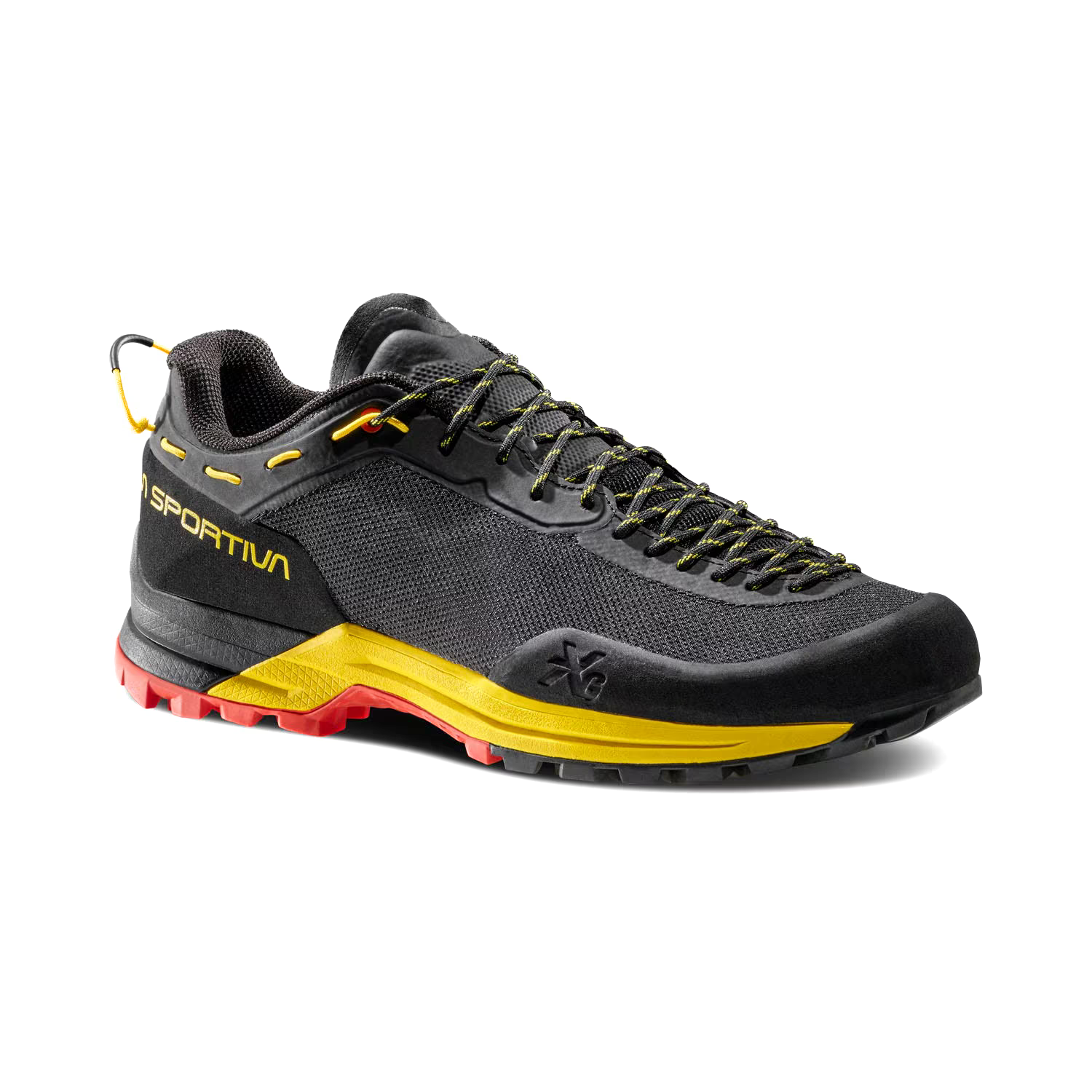 La Sportiva TX Guide synthetic in black and yellow with red trim