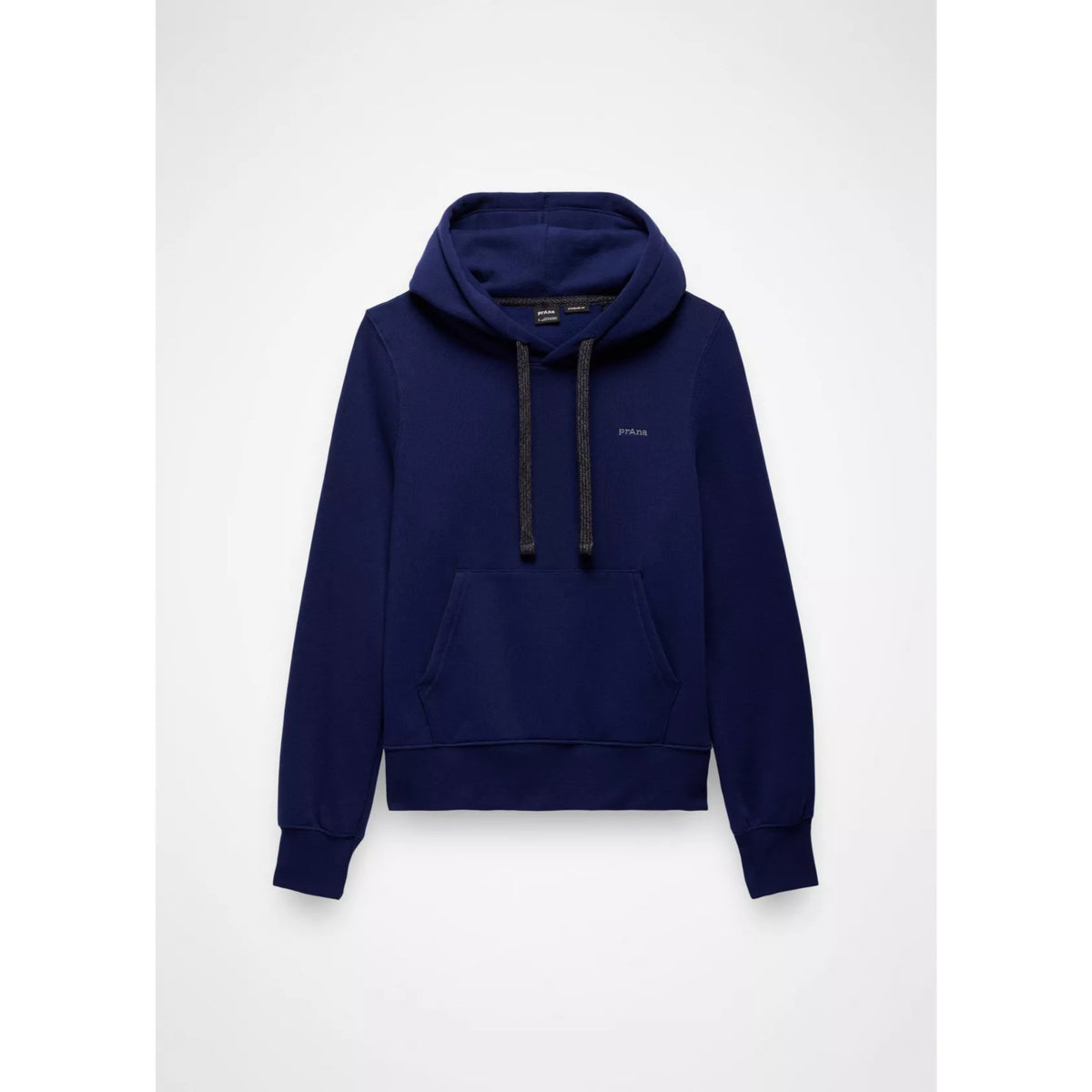 Navy blue hoodie on a white background