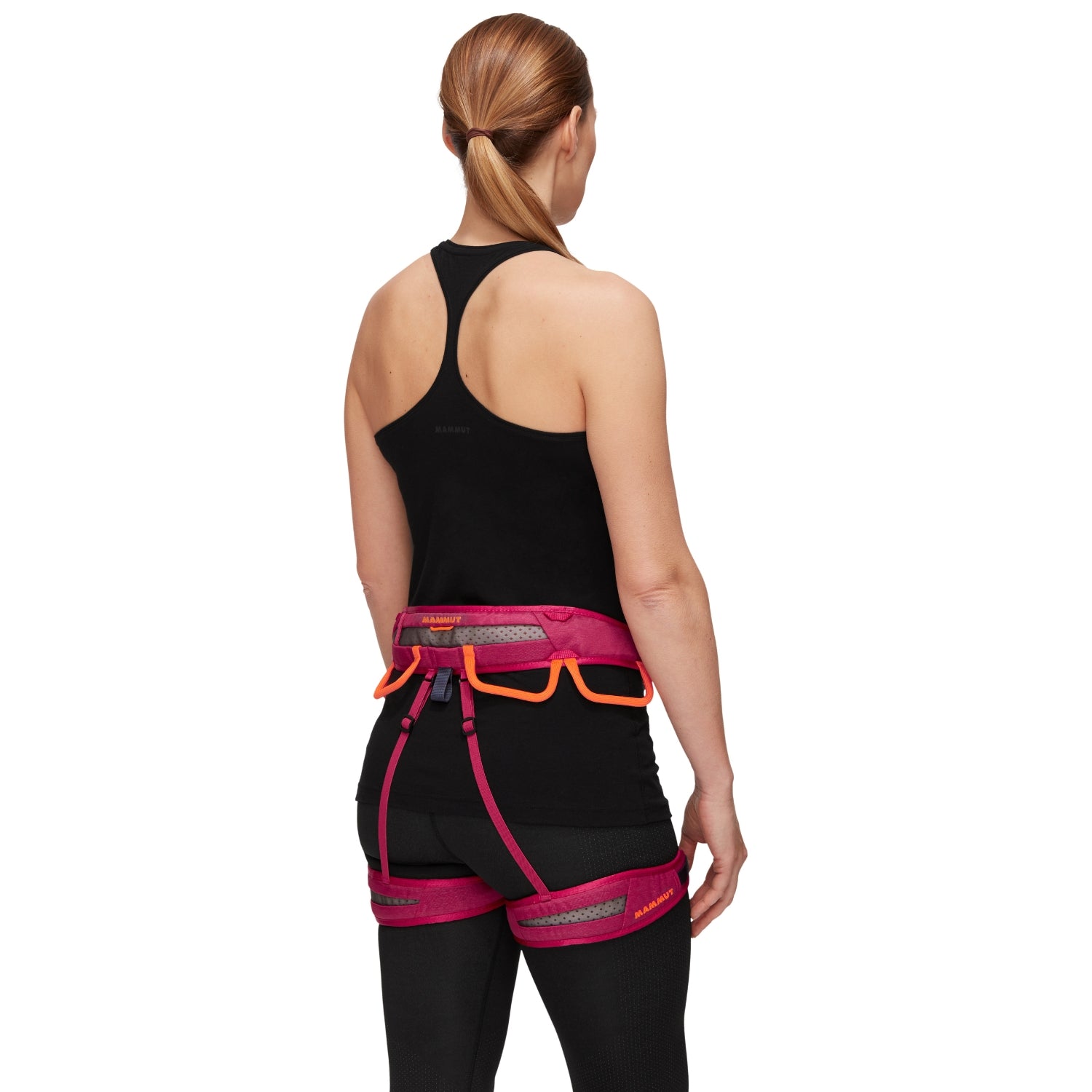 Mammut Ophir Fast Adjust Harness - Womens in sundown - safety orange colour