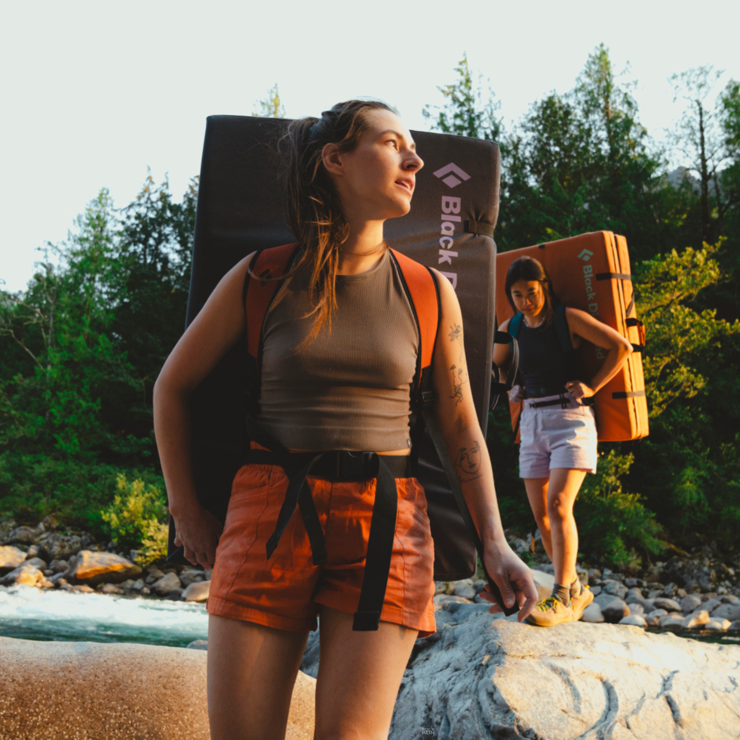 Black Diamond Seamless Rib Tank - Womens in walnut colour