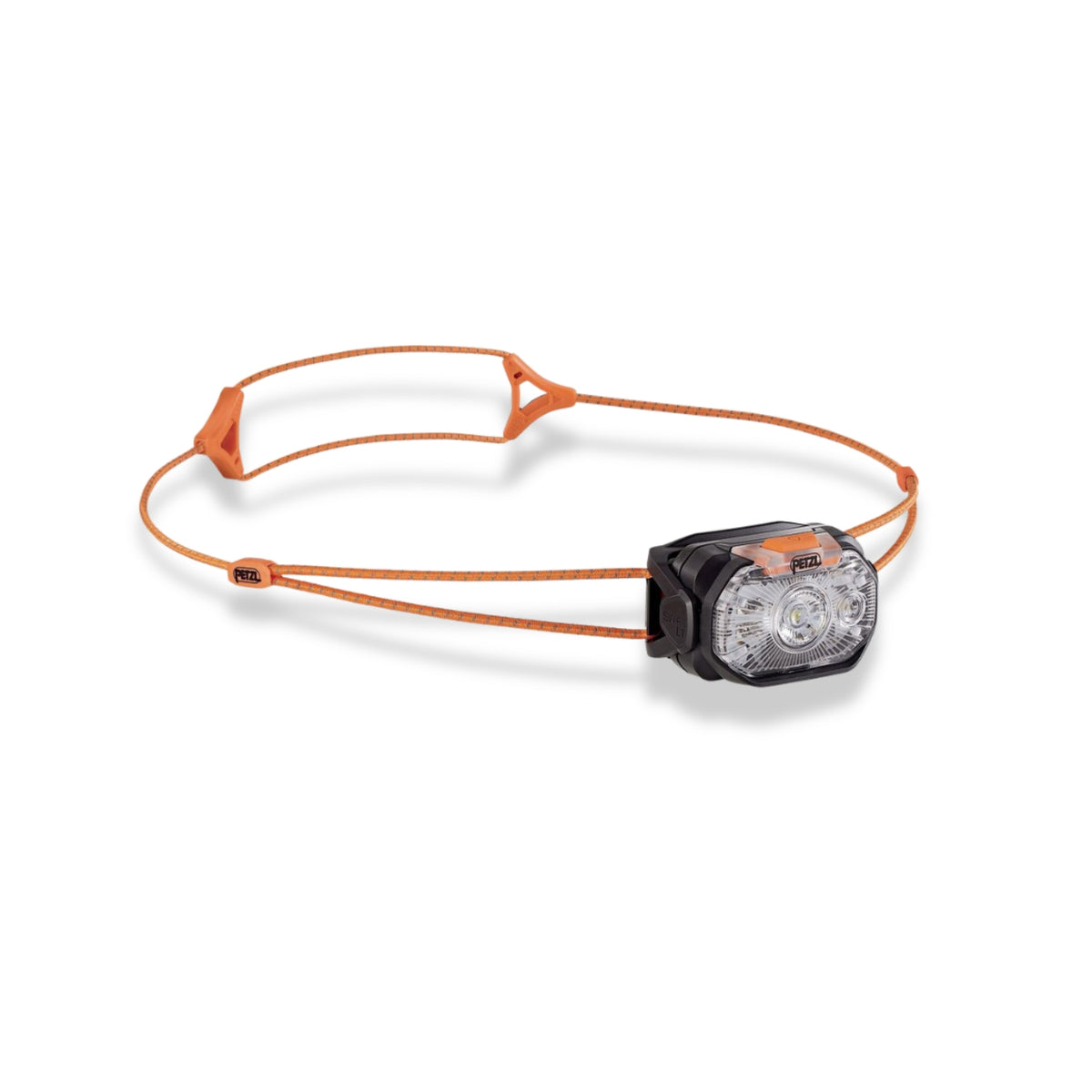 Petzl Swift LT Head Torch in Orange and Black on a white background