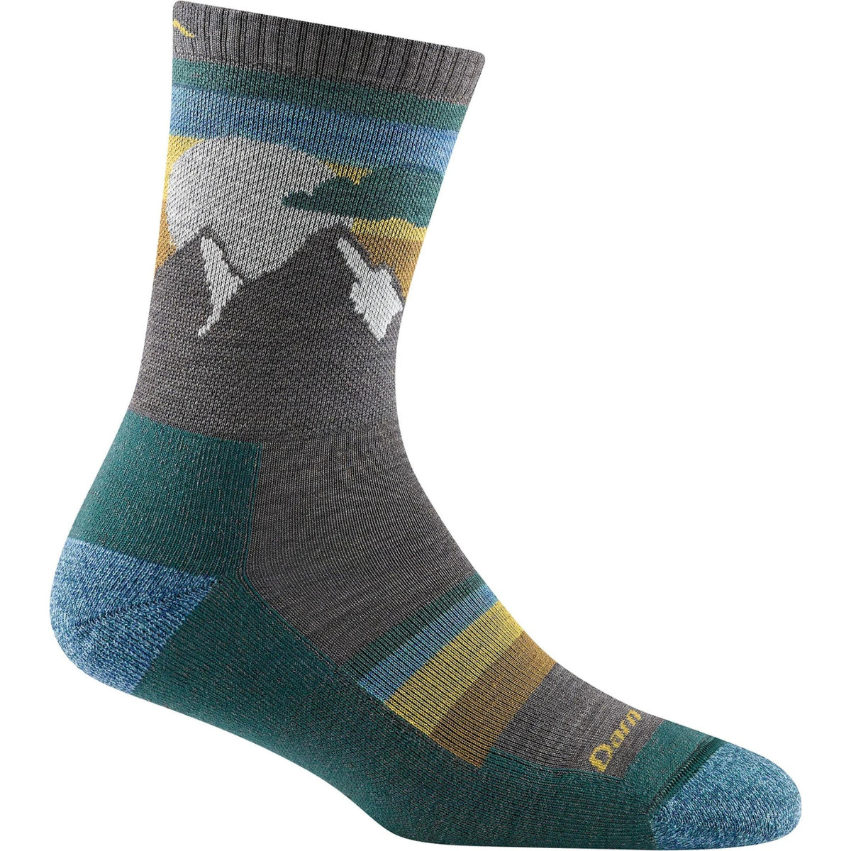 Darn Tough Womens Sunset Ledge Micro Crew Lightweight Hiking Sock in taupe