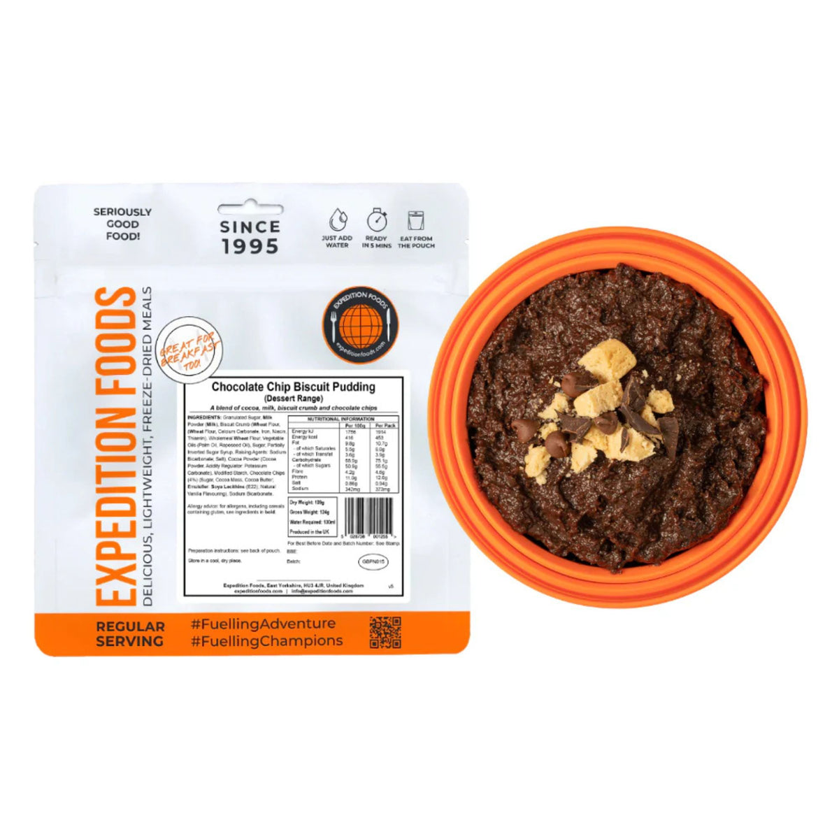 Expedition Foods Chocolate Chip Biscuit Pudding (450kcal)