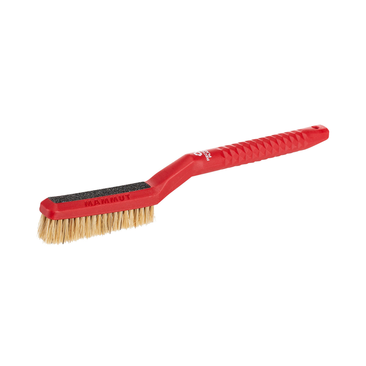 Mammut Sender Brush in red, showing nail file