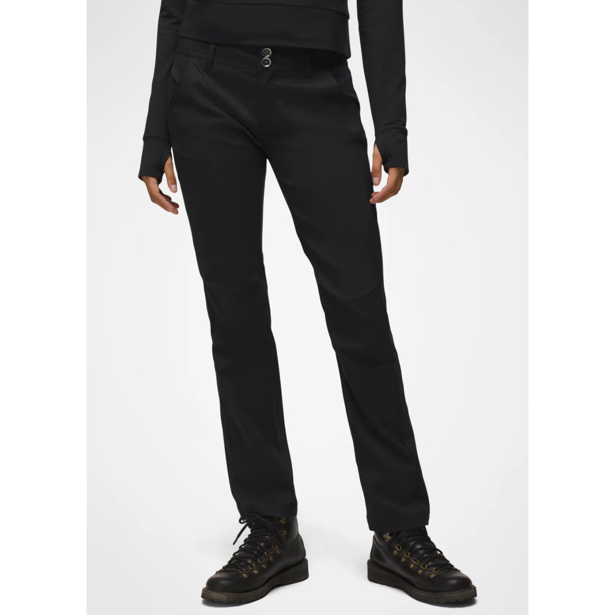 Prana Halle Straight Tall Stretch Zion Pant - Women's (Black)