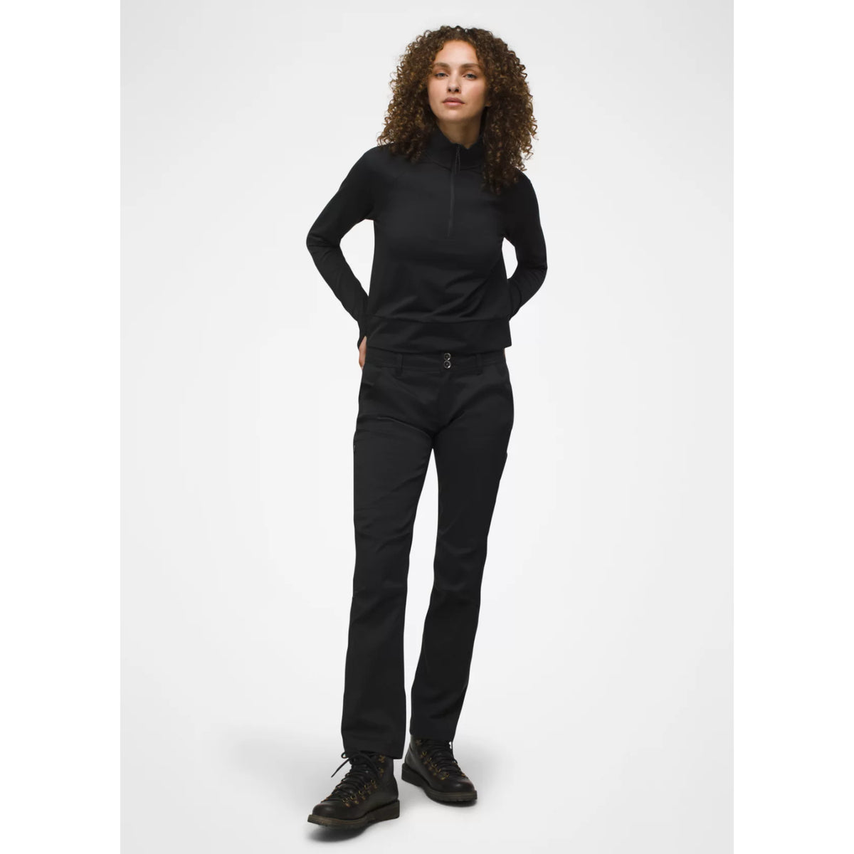 Prana Halle Straight Tall Stretch Zion Pant - Women's (Black)
