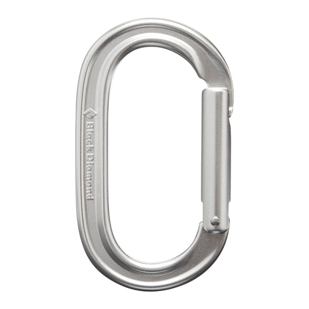 Black Diamond Oval Keylock Carabiner, silver