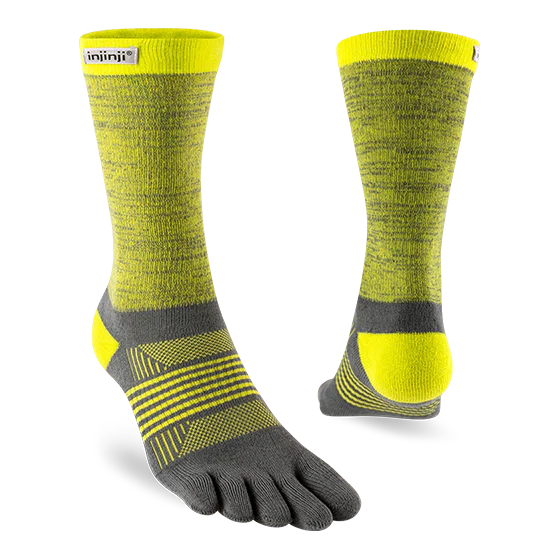 Injinji Womens Trail MW Crew - Lightning