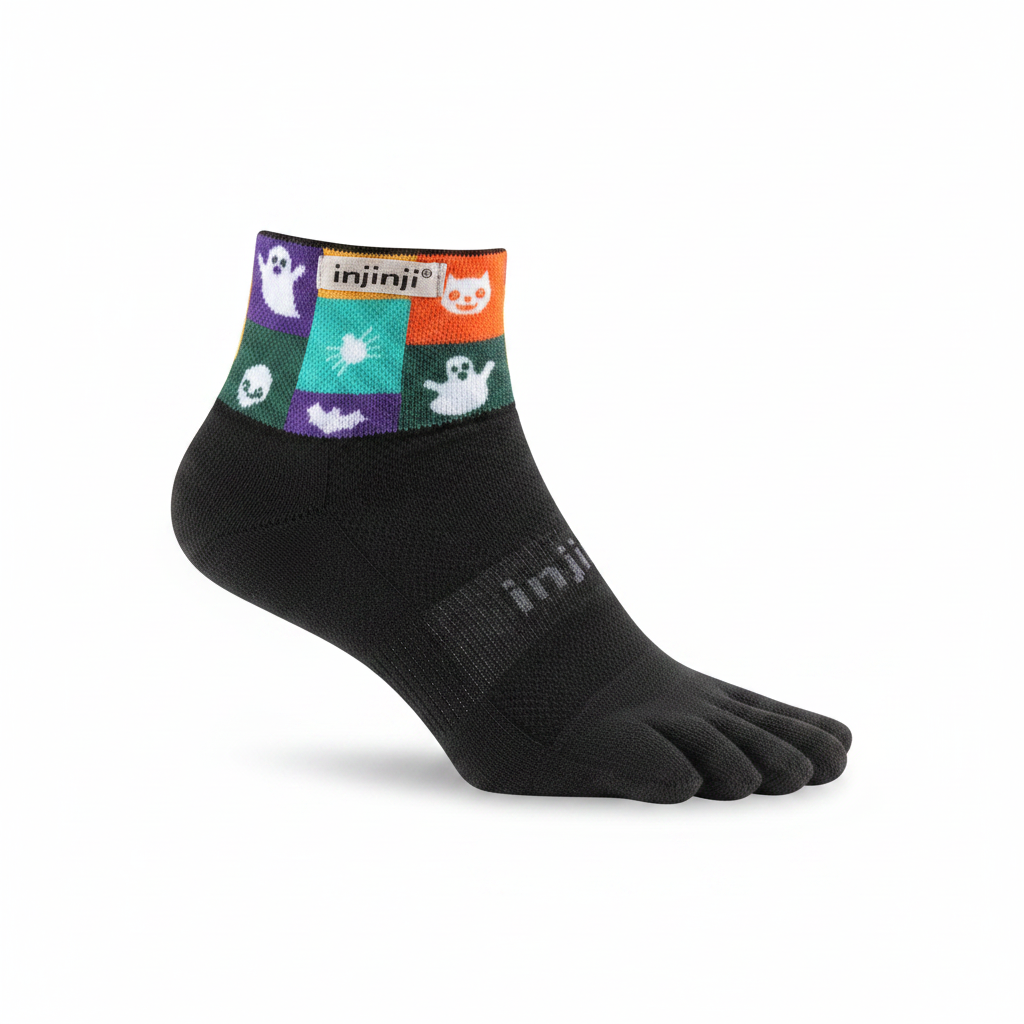 Injinji Artist Designed Spectrum Womens MW Mini Crew - Trick