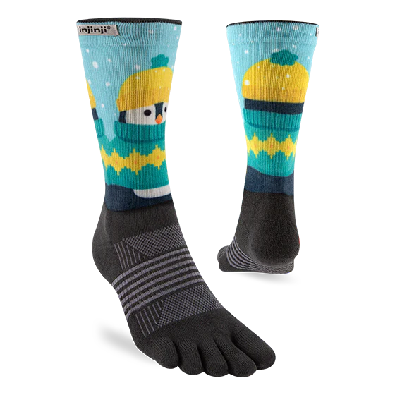 Injinji Artist Designed Womens MW Crew - Polar