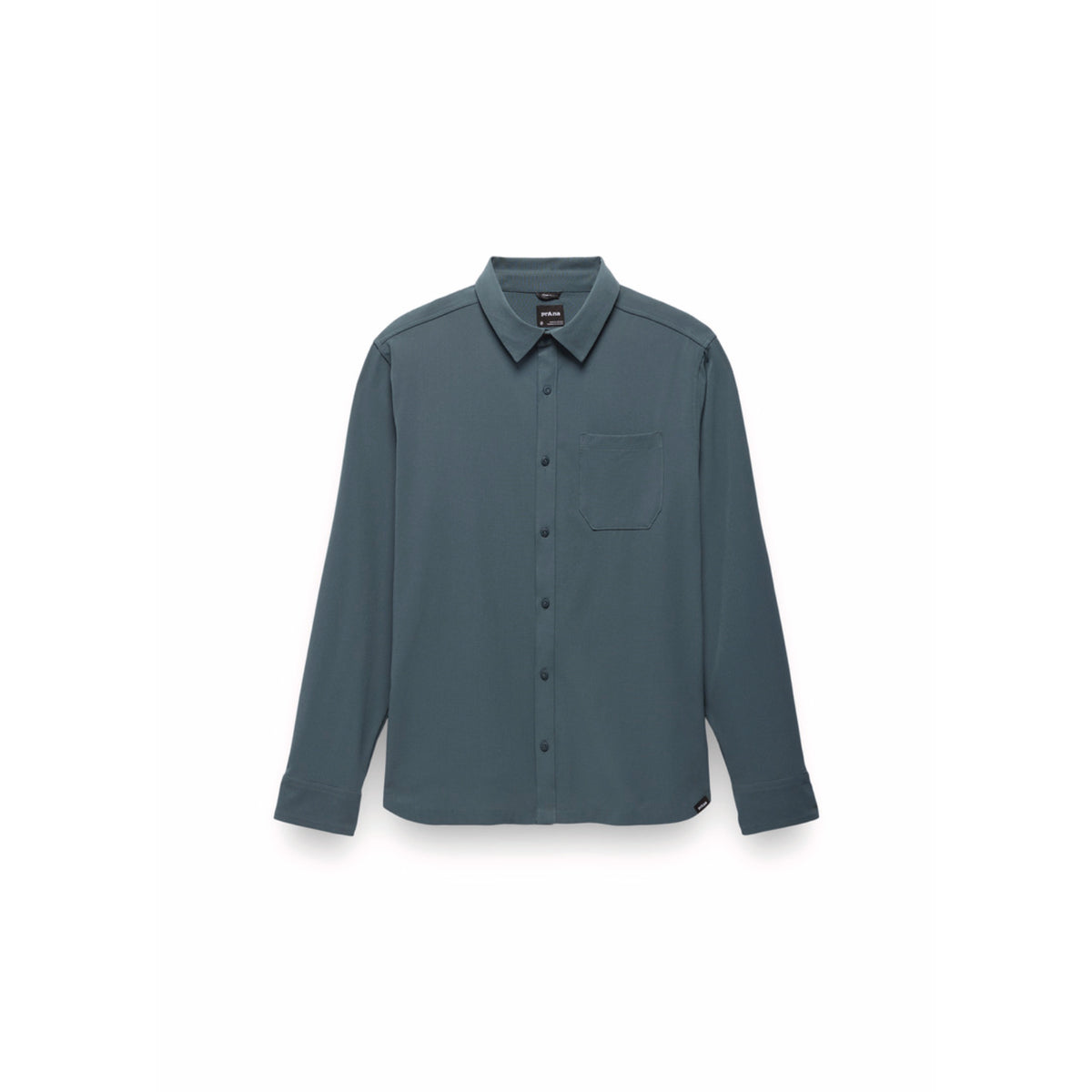 Prana Men's Hybridizer Ls Shirt - Grey Blue - Medium