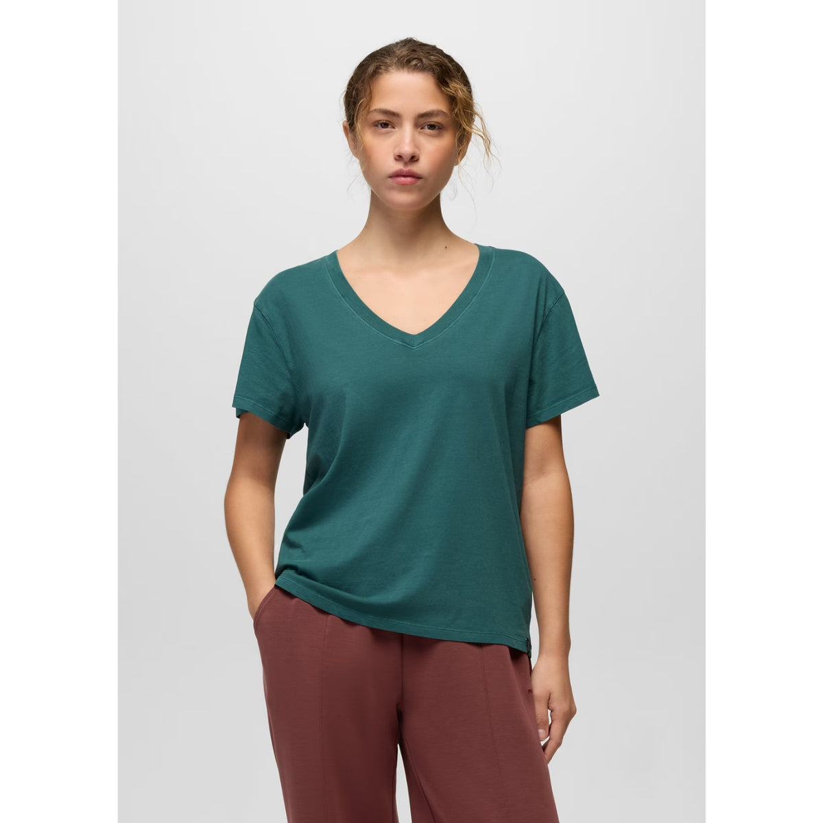Prana Women's Everyday V-Neck Tee - Coast - Small