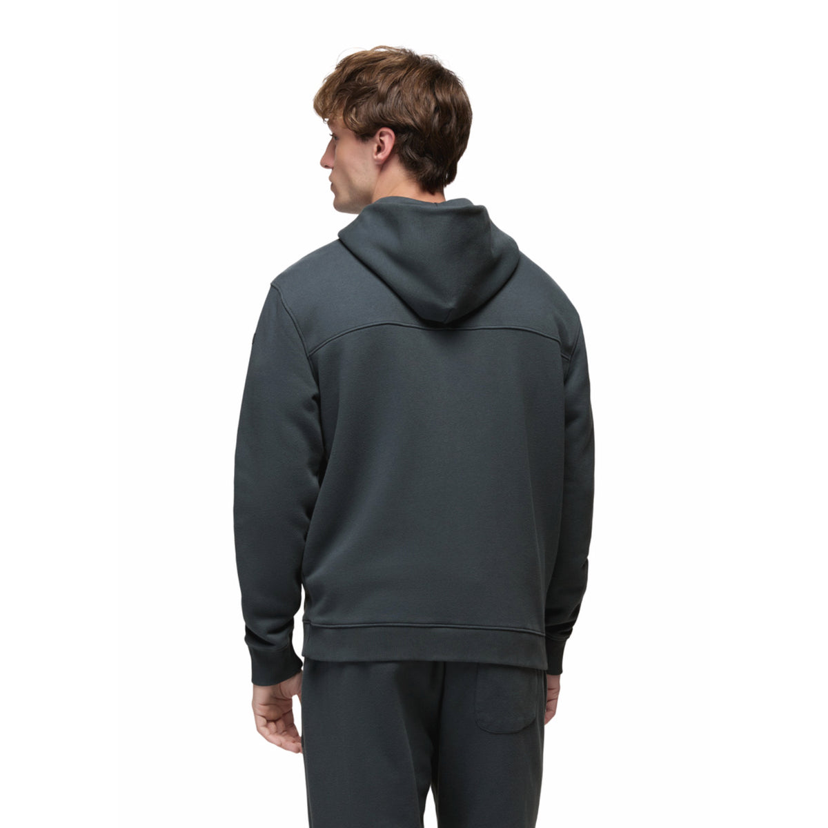 Prana Men's Dreamfleece Full Zip Hoodie - Grey Blue - Medium