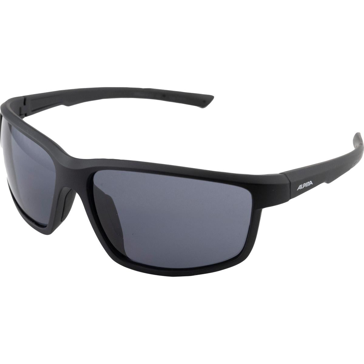 Black sunglasses with a white background