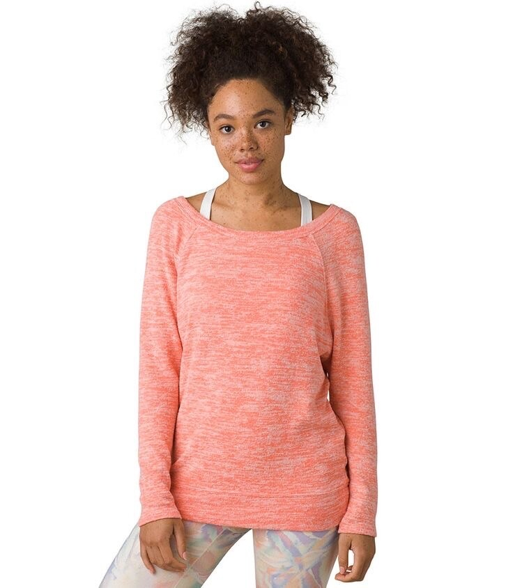 Prana Geovine Top Women's Small Hyper Coral