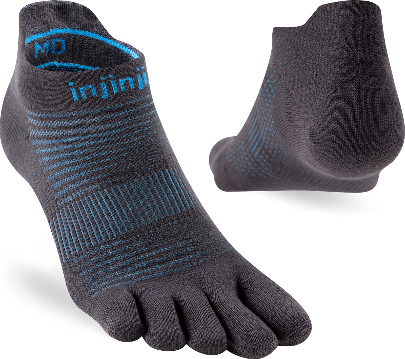 Injinji Run LW No Show - Carbon