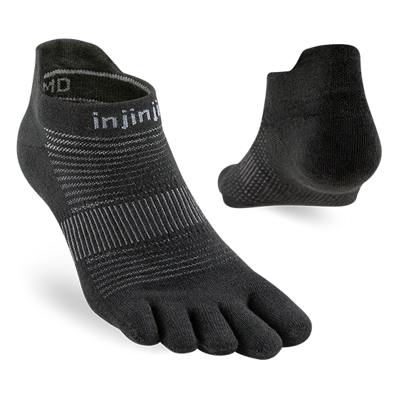 Injinji Run LW No Show - Black