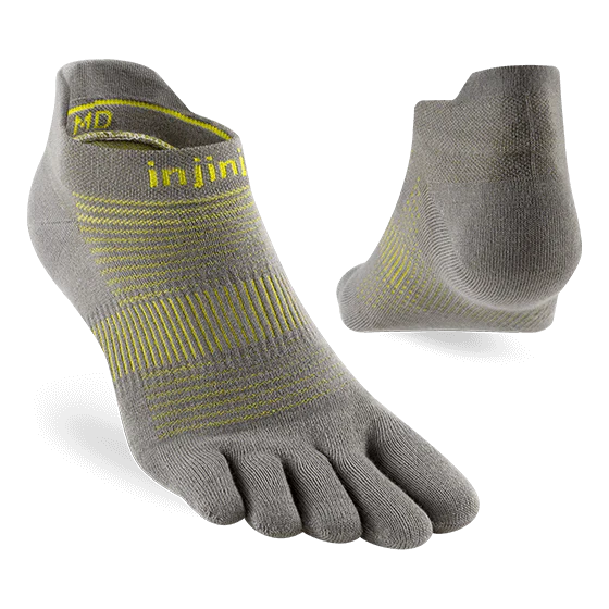 Injinji Run LW No Show - Neon Silver
