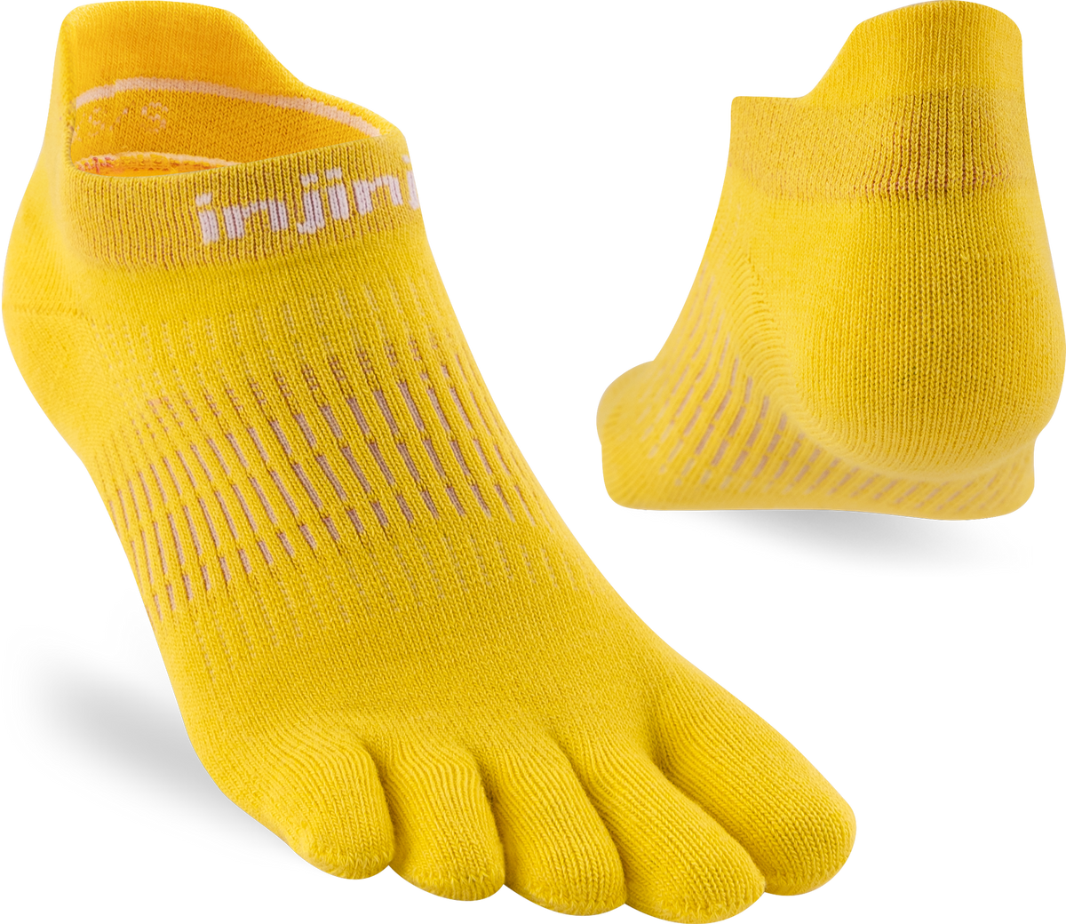 Injinji Womens Run LW No Show - Lemon