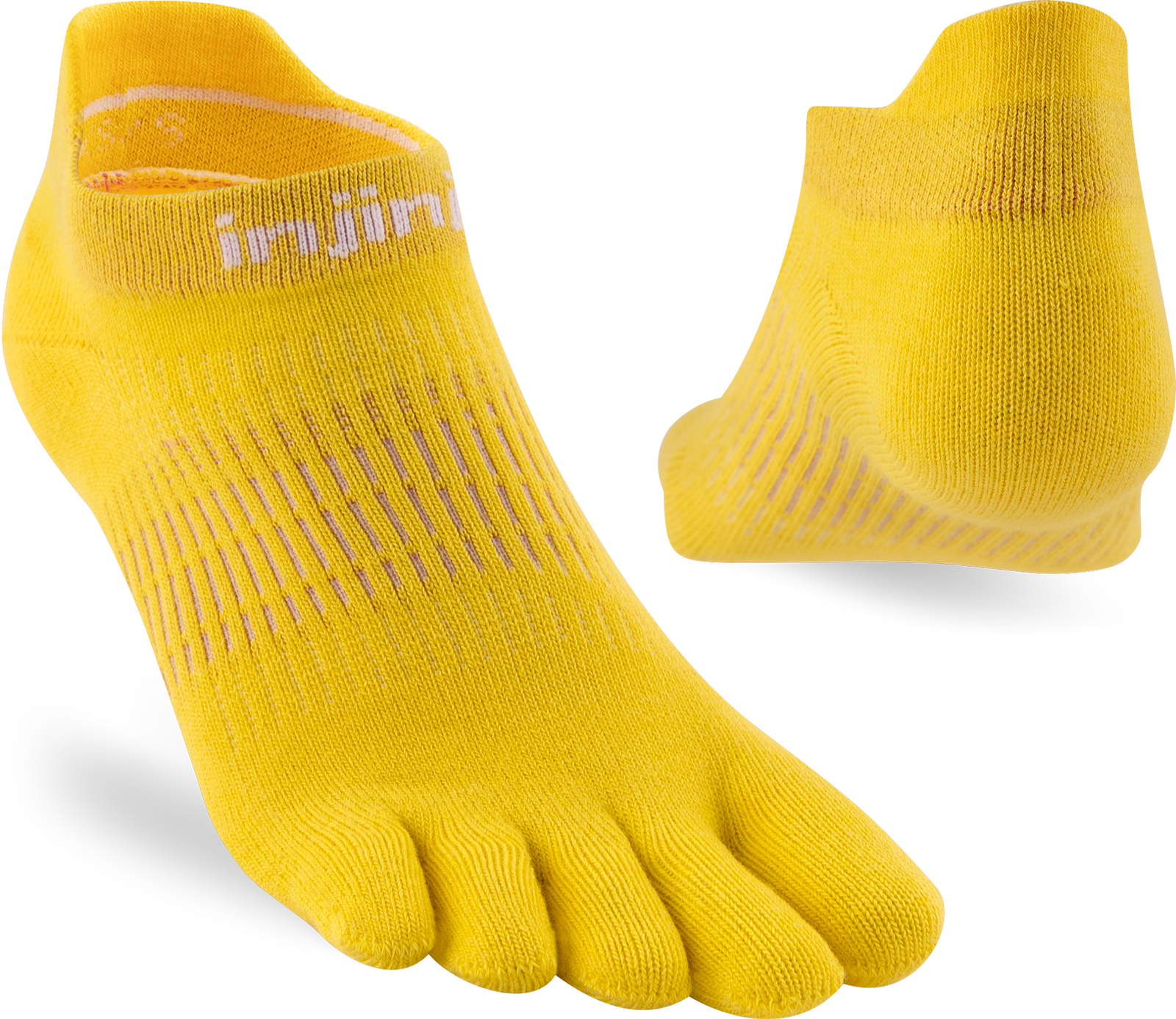 Injinji Womens Run LW No Show - Lemon