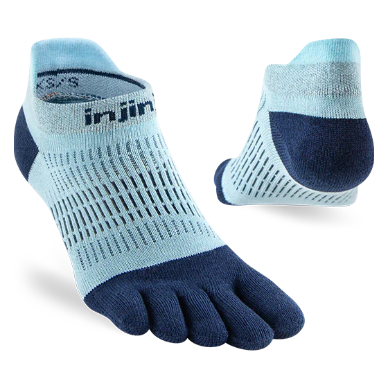 Injinji Womens Run LW No Show - Heron