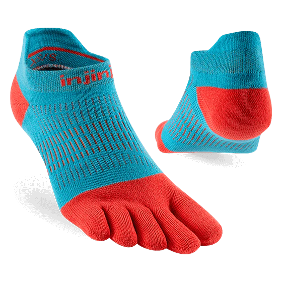 Injinji Womens Run LW No Show - Sherbert