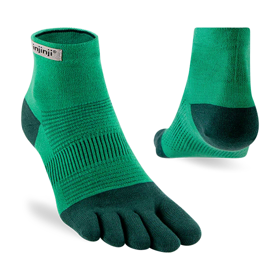 Injinji Run LW Mini Crew - Fern