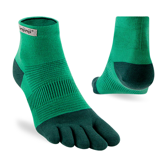 Injinji Run LW Mini Crew - Fern