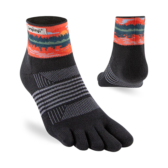 Injinji Artist Designed Spectrum Womens MW Mini Crew - Reflection