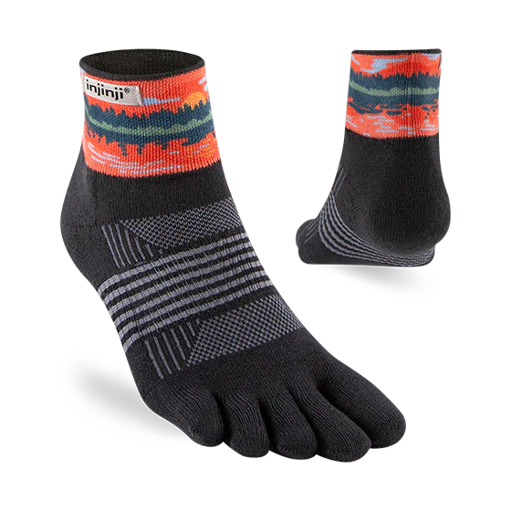 Injinji Artist Designed Spectrum Womens MW Mini Crew - Reflection
