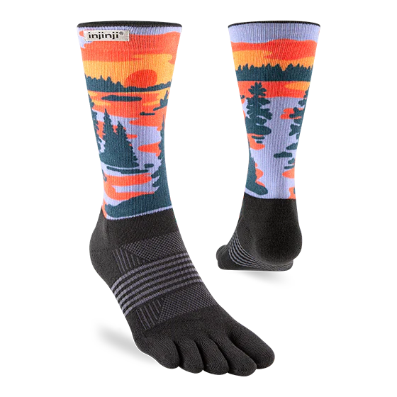 Injinji Artist Designed Womens MW Crew - Dusk