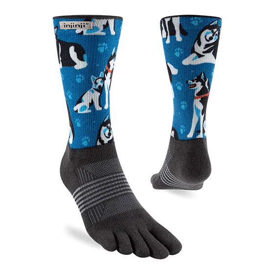 Injinji Artist Designed Womens MW Crew - Huskies