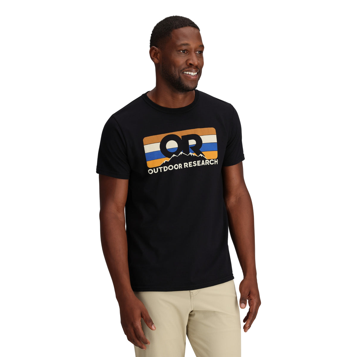 Outdoor Research Advocate Stripe Tee - Black/Sand - Unisex