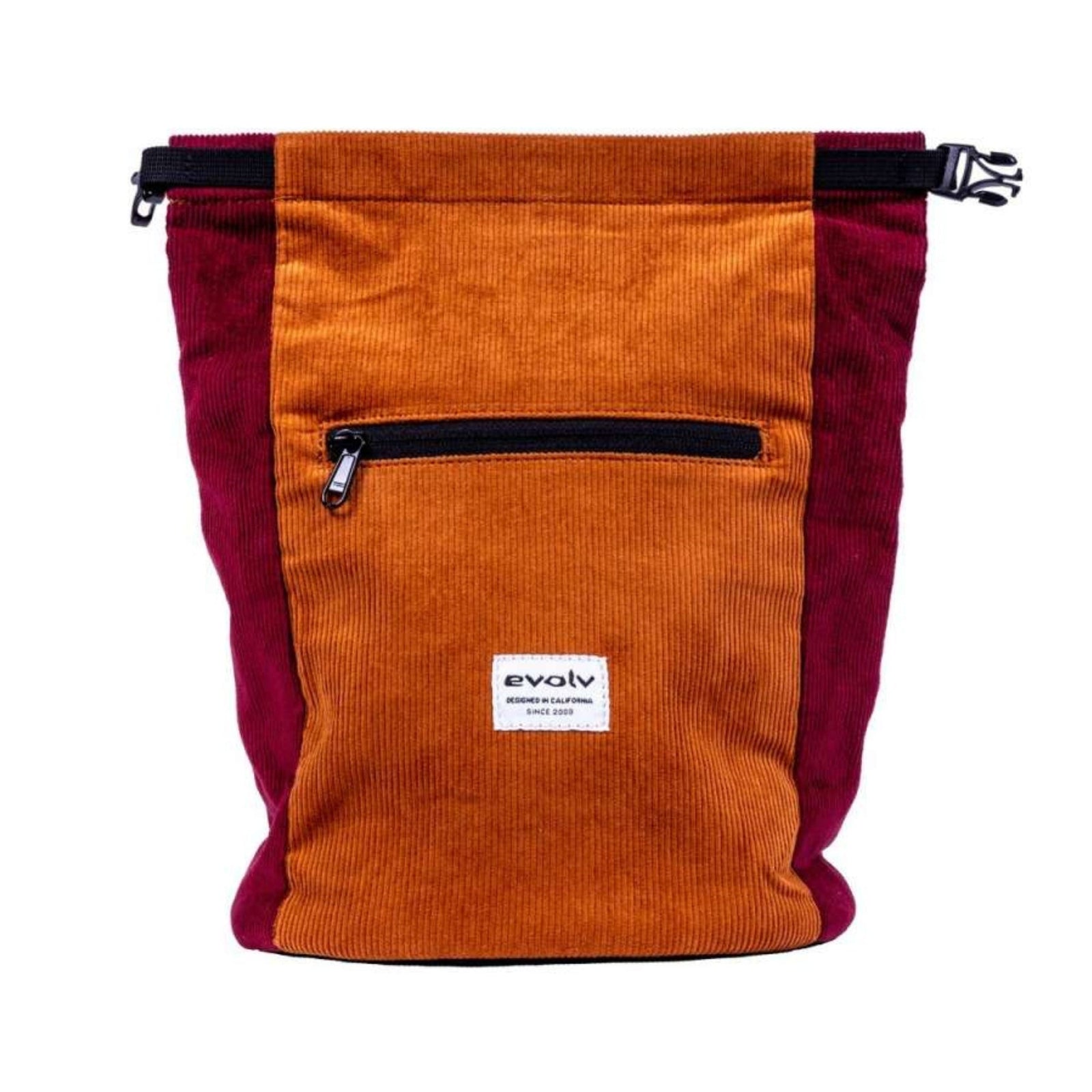 Evolv Corduroy Chalk Bucket - Brown/Ruby