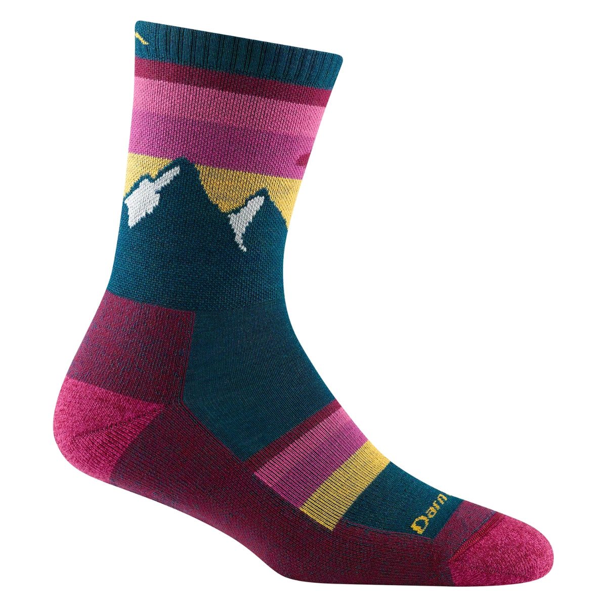 Darn Tough Womens Sunset Ledge Micro Crew Lightweight Hiking Sock