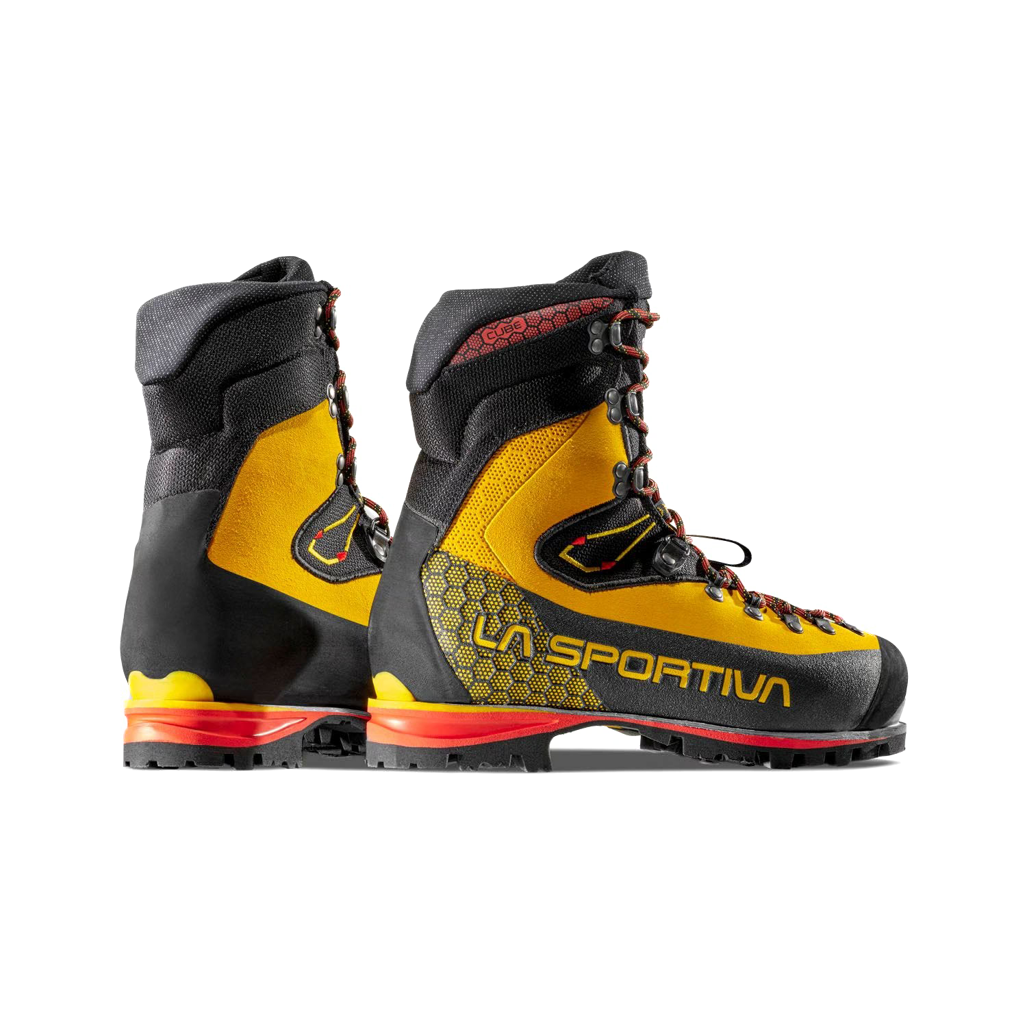 La Sportiva Nepal Cube GTX mountaineering b3 boots in yellow and black