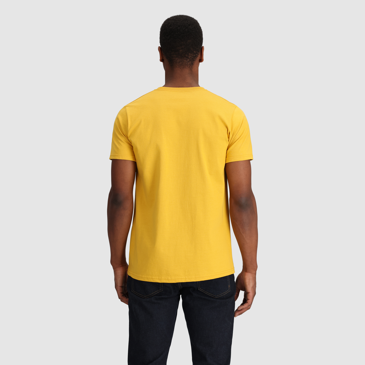 Outdoor Research OR Advocate Stripe Tee - Size L - Saffron/Bronze