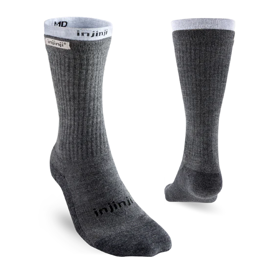 Injinji Hiker Liner Crew - Charcoal
