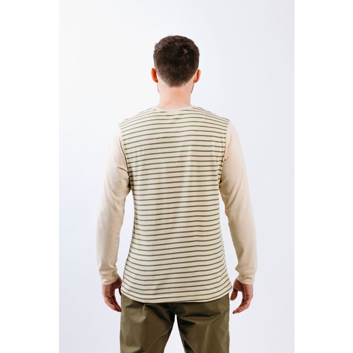 Moon Striped Long Sleeve Tech T-Shirt - Men's