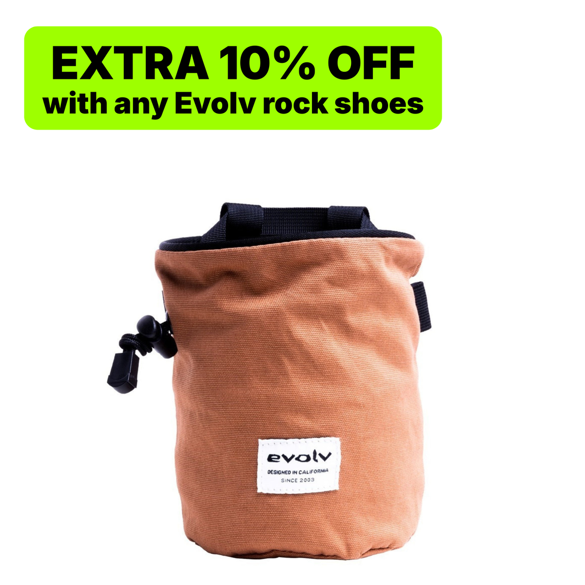 Evolv Canvas Chalk Bag - Copper