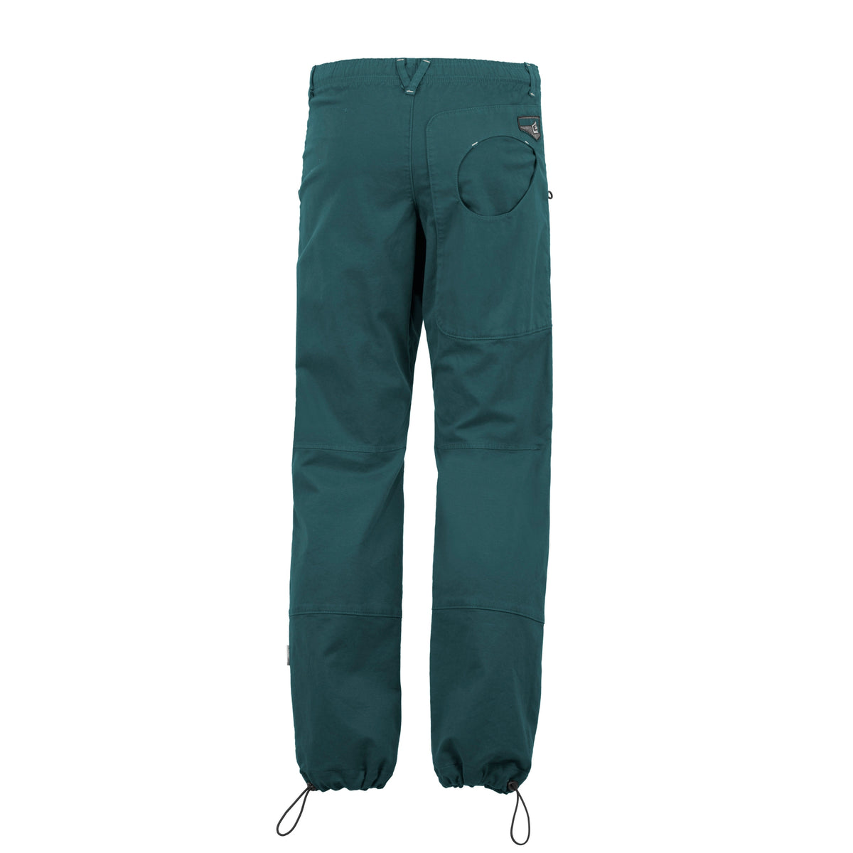 Teal pants on a white background