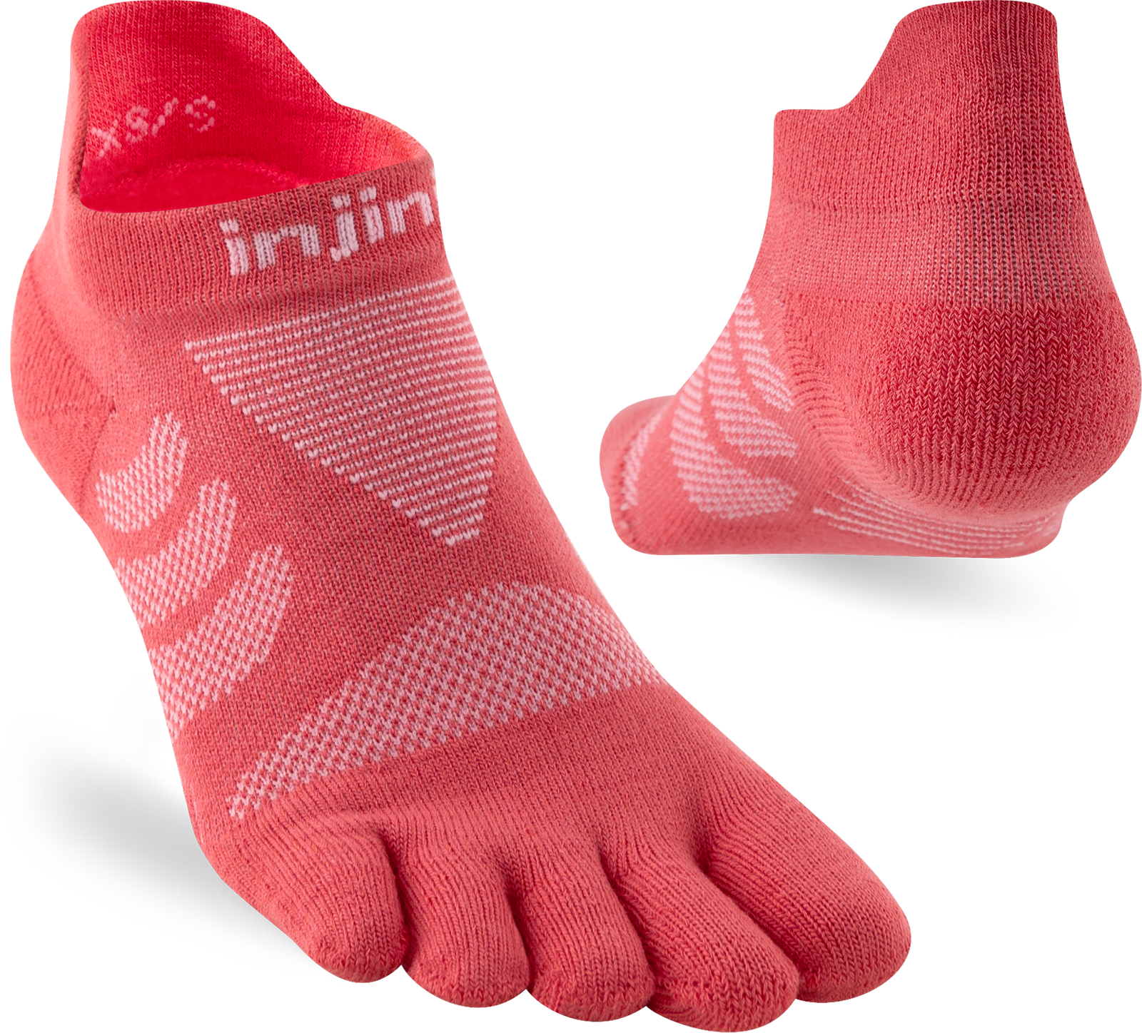 Injinji Womens Ultra Run No Show - Coral