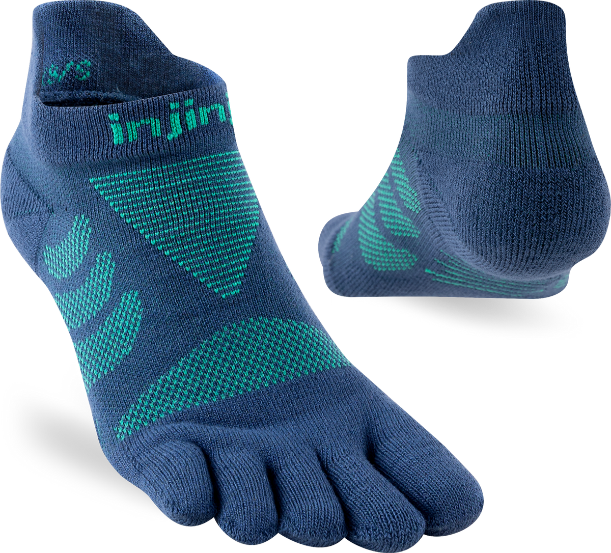 Injinji Womens Ultra Run No Show - Posidon