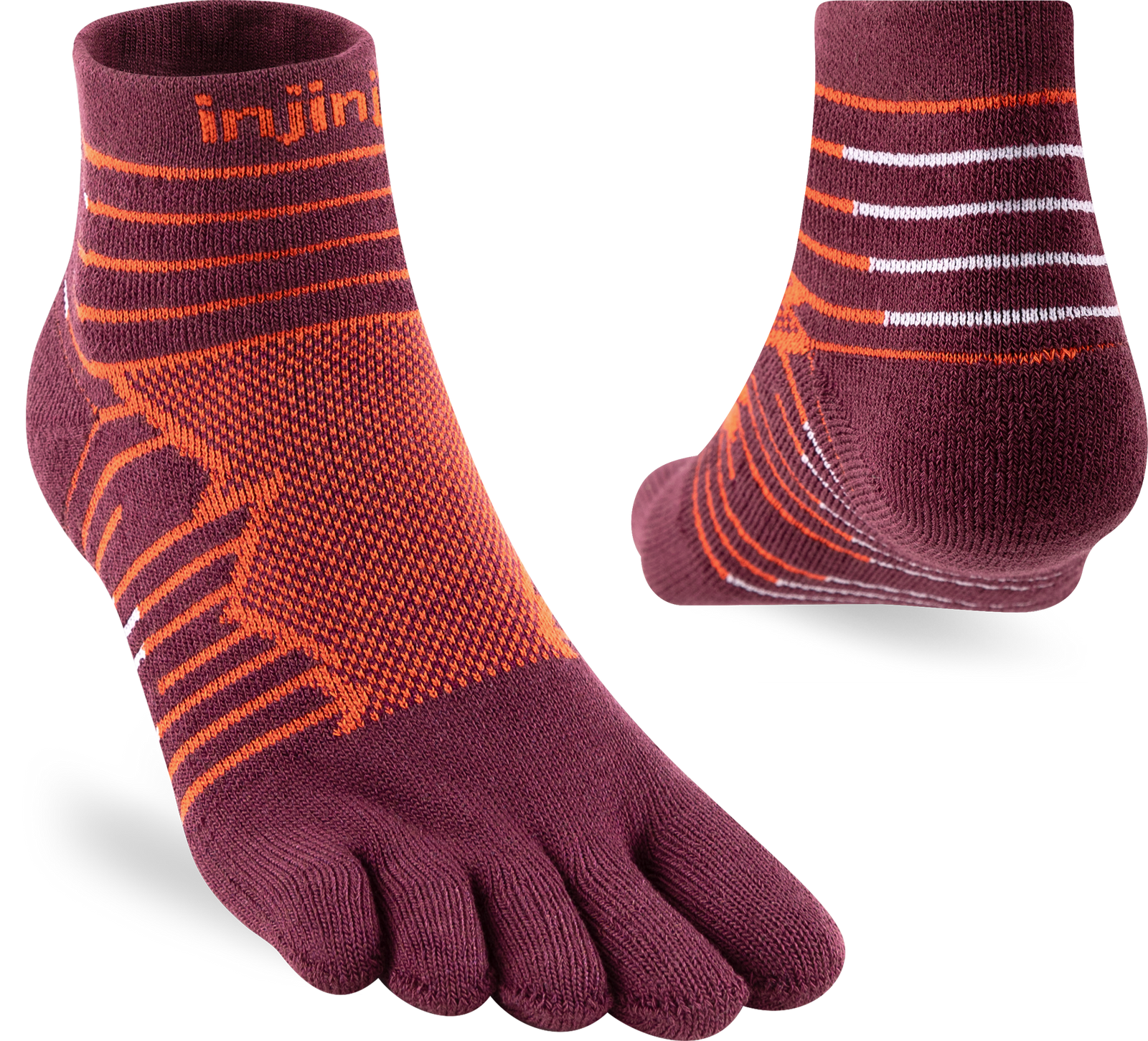 Injinji Ultra Run Mini Crew - Mahogany