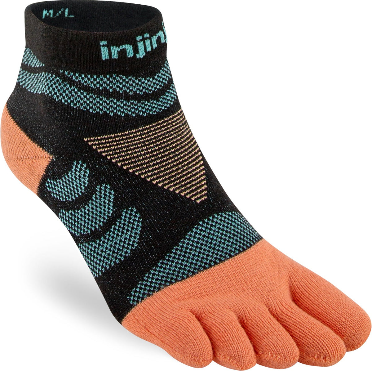 Injinji Womens Ultra Run Mini Crew - Tide