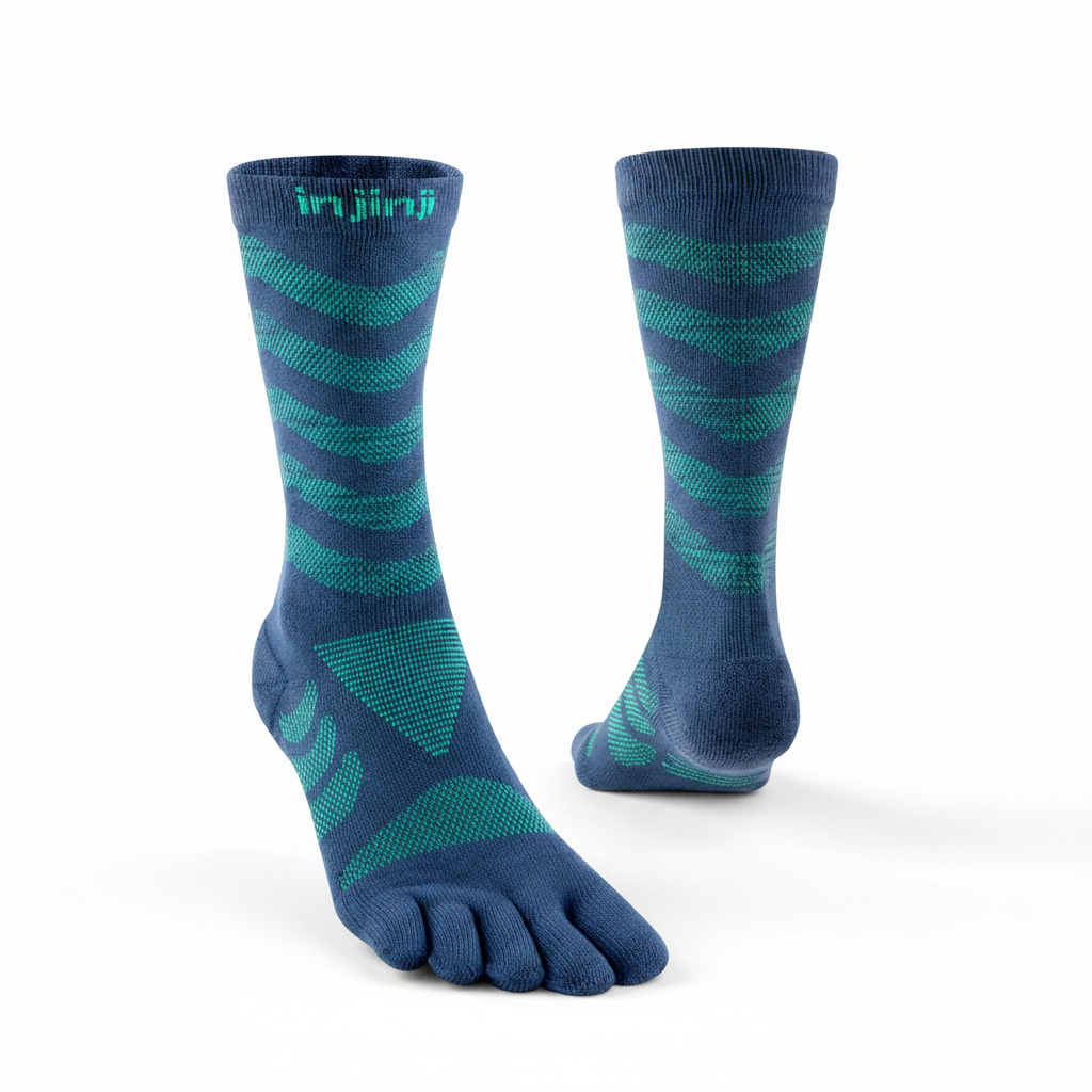 Injinji Womens Ultra Run Crew - Posidon