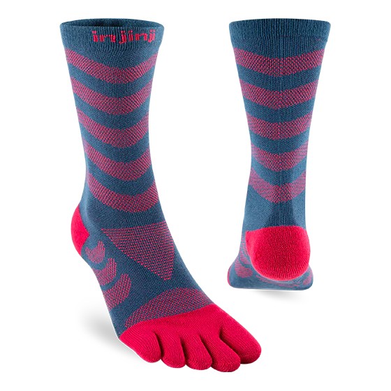 Injinji Womens Ultra Run Crew - Berry